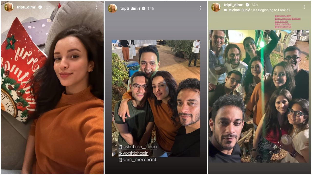 Triptii Dimri kickstarts Christmas festivities with rumored beau Sam Merchant and friends in style; see their happy PICS