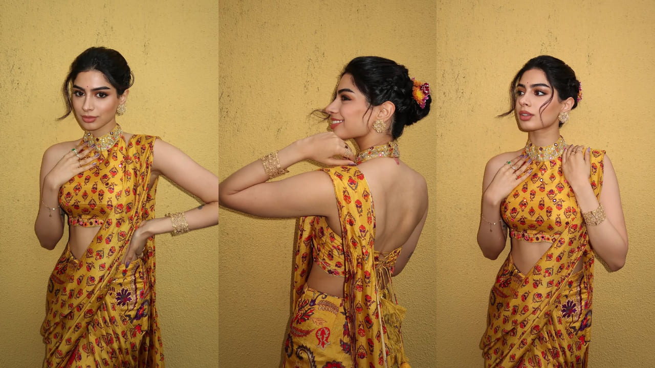 Khushi Kapoor in pre-draped saree worth Rs 23K is the perfect haldi outfit you must have this wedding season