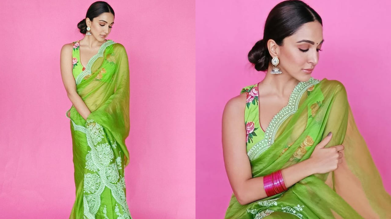 5 trendy deep-neck blouse designs for sarees, inspired by Bollywood divas like Janhvi, Kiara and more