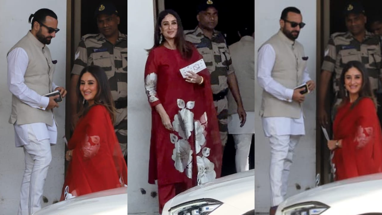 Kareena and Karisma both were spotted at the airport dressed in their ethnic best as they headed to Delhi