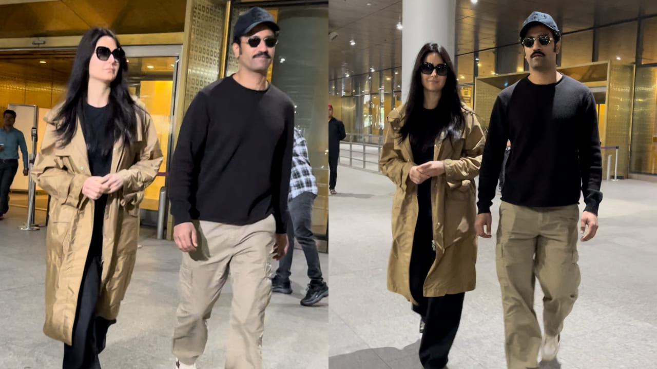 Katrina Kaif and Vicky Kaushal spotted at the airport 