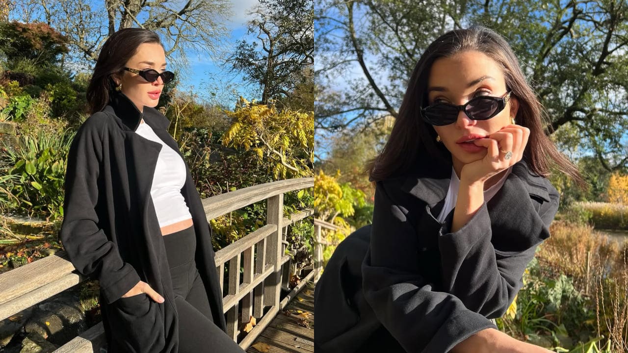 Mom-to-be Amy Jackson's maternity style in classic black-and-white combination serves as guide for all pregnant ladies