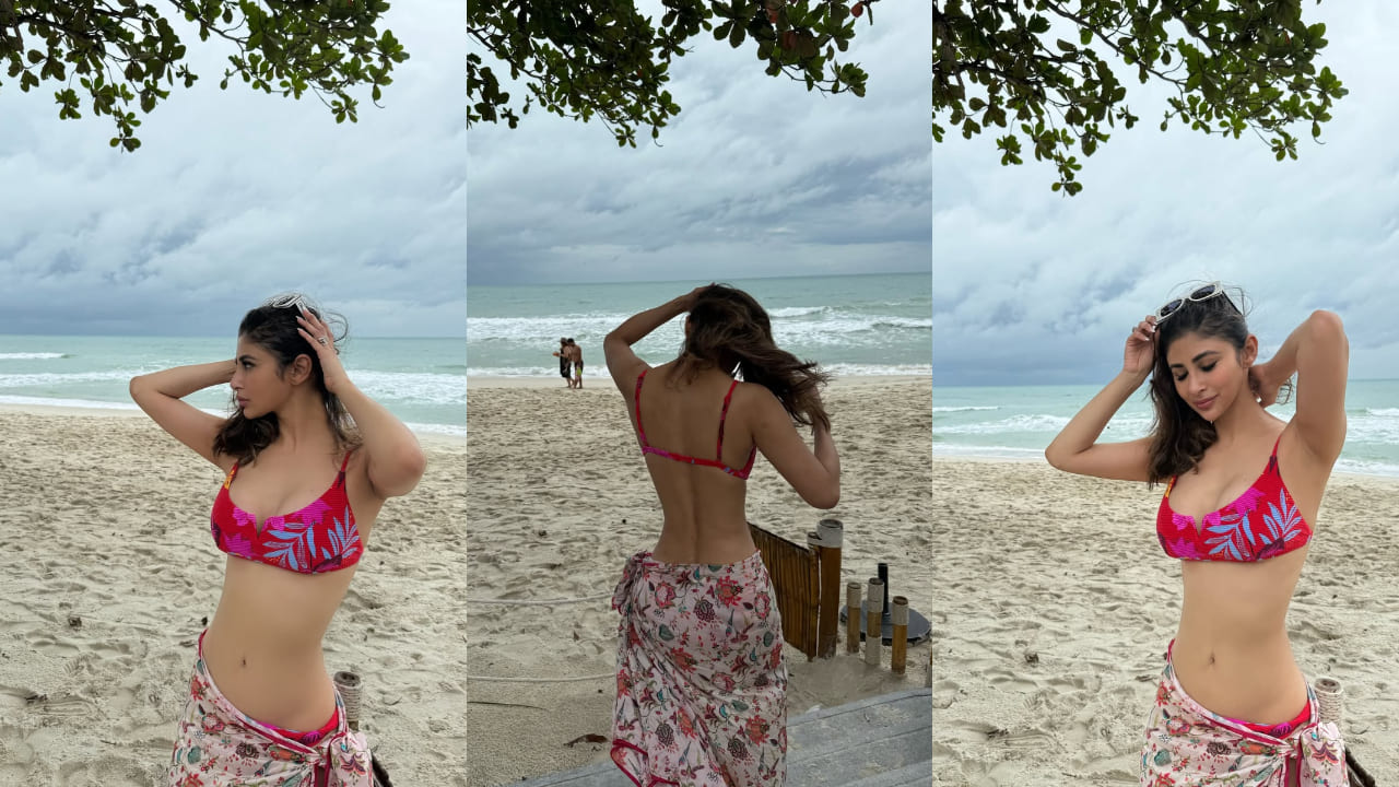 BFFs Disha Patani and Mouni Roy serve serious beach vacay goals in HOT tropical print bikini looks, giving all the exotic feels