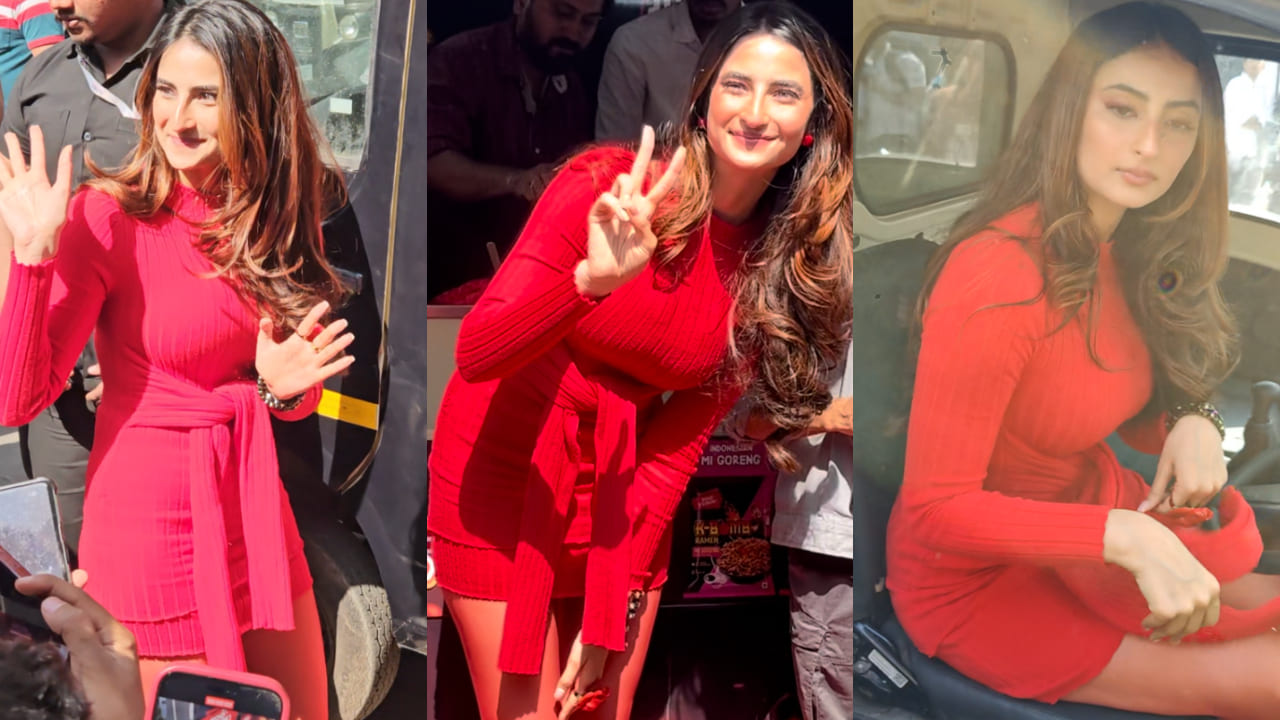 Palak Tiwari attended an event dressed in a mini ribbed dress and it’s perfect to pin on the holiday season moodboard