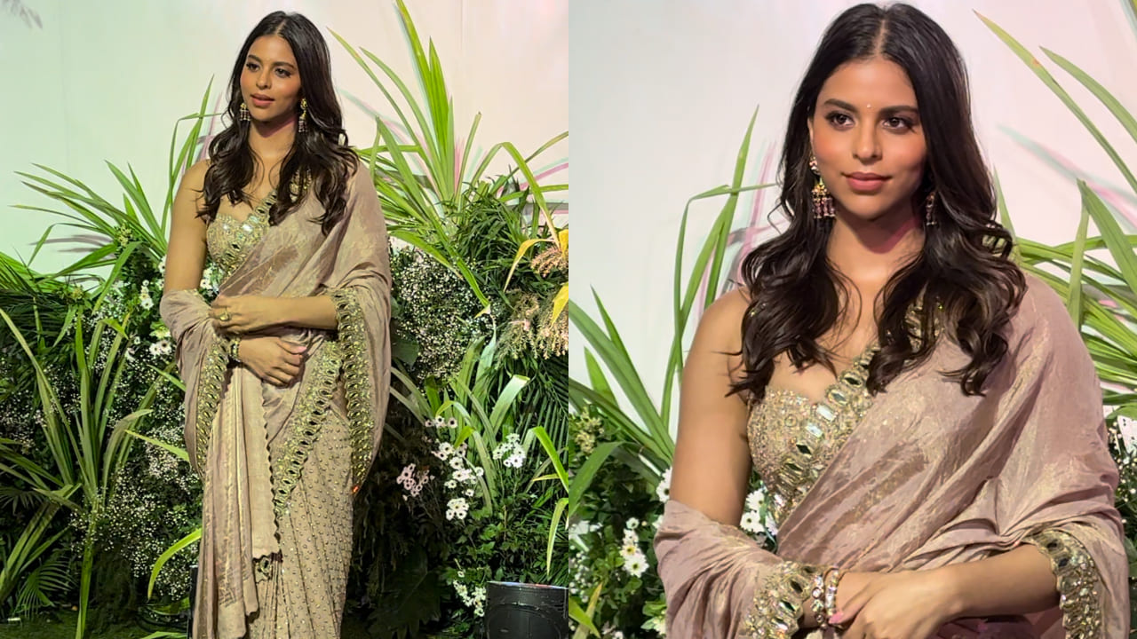 Suhana Khan in Arpita Mehta saree