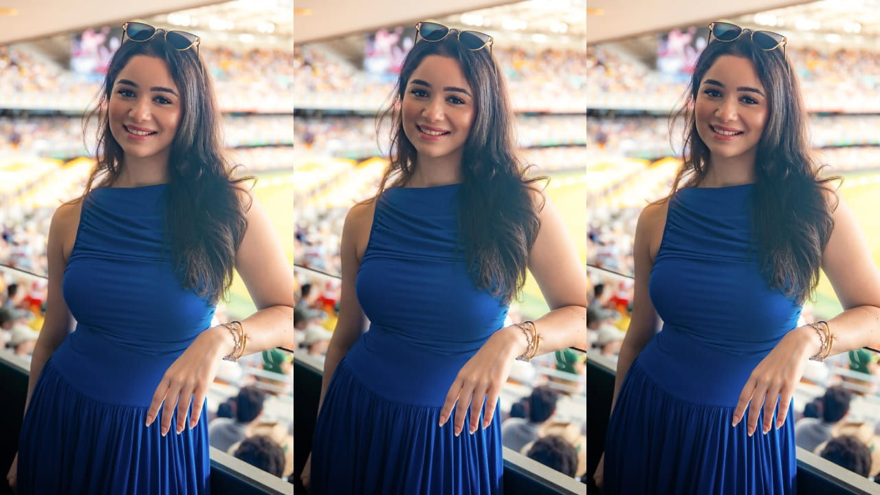 Sara Tendulkar declares blue as the color of the season with her stylish maxi dress, serving major style goals