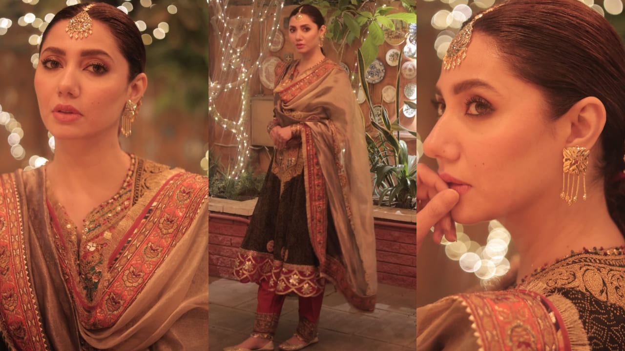 Mahira Khan takes a desi route this wedding season in a green kalidar kurta set and it deserves a place on your wedding mood board