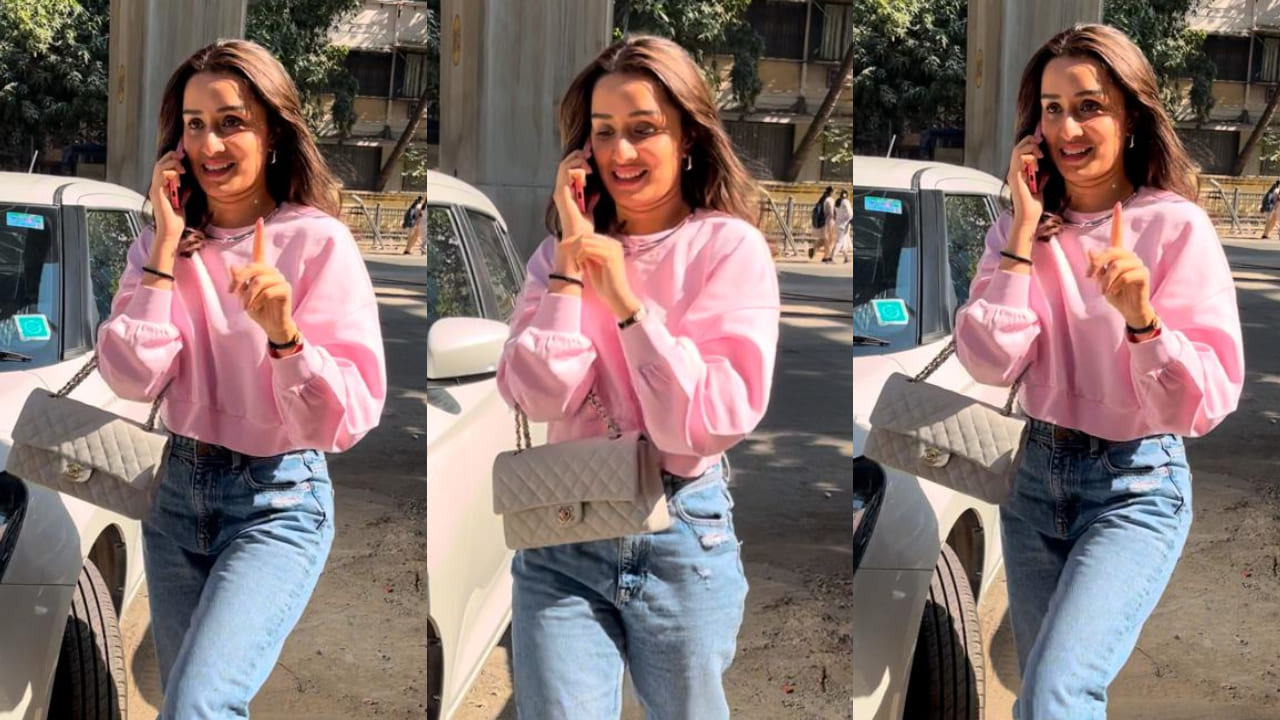 Shraddha Kapoor’s soft girl look in a pink sweatshirt and Chanel bag sets a new winter style statement