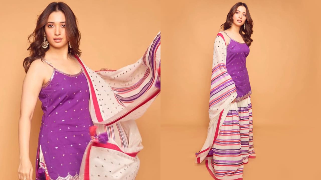 Tamannaah Bhatia in kurta and sharara set