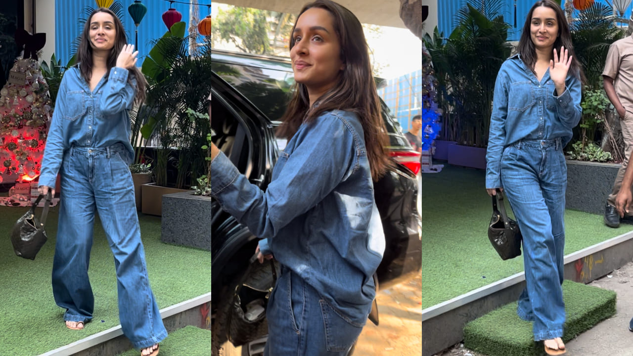 Shraddha Kapoor has us feeling cozy and cool in her denim-on-denim look