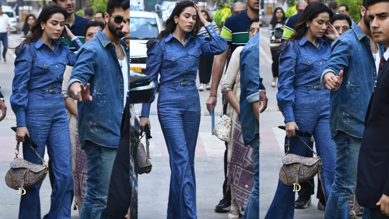 Mira Kapoor arrived at her kids’ annual function with Shahid Kapoor, dressed in a denim co-ord set and we can’t take our eyes off her