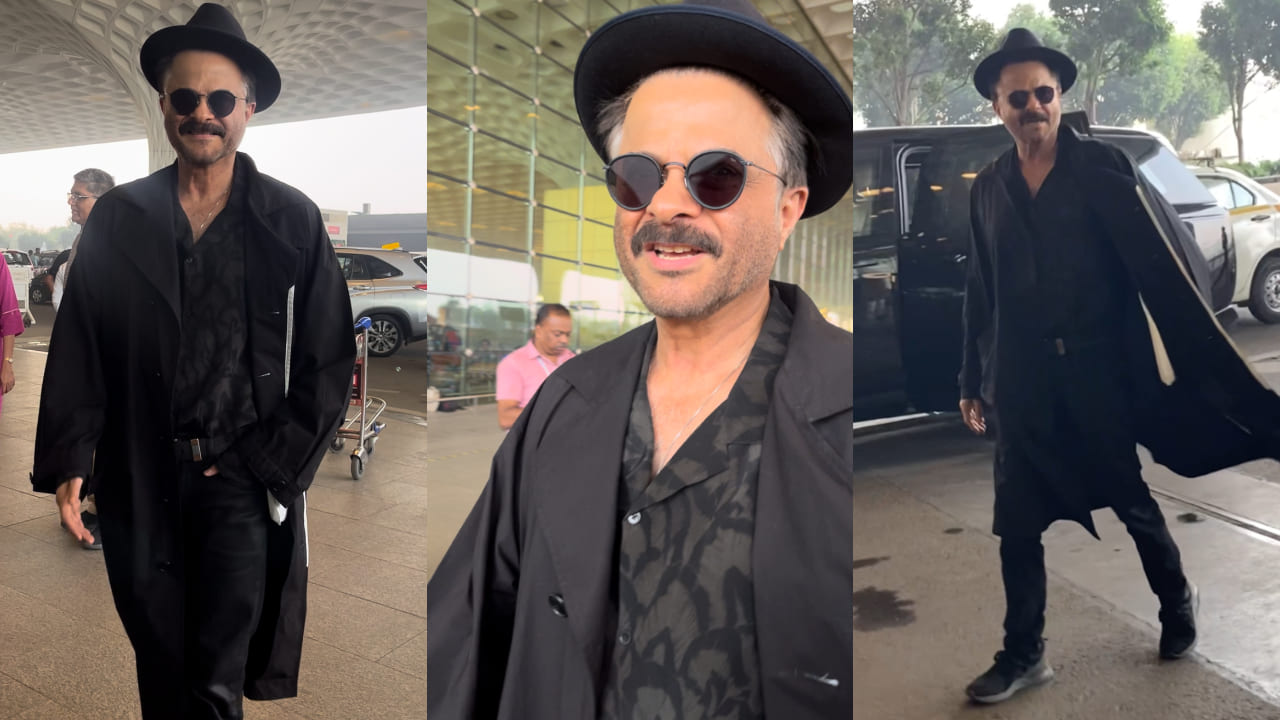 Anil Kapoor's all-black airport look defines timeless style and it's just Jhakaas