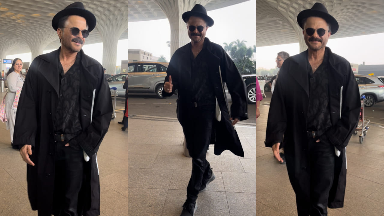 Anil Kapoor's all-black airport look defines timeless style and it's just Jhakaas