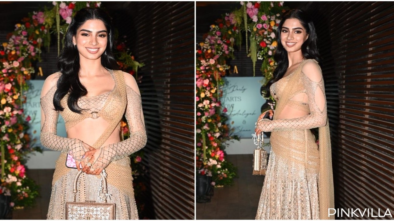 WATCH: Khushi Kapoor reacts gracefully as pap steps on her dress at Aaliyah Kashyap and Shane Gregoire’s pre-wedding party