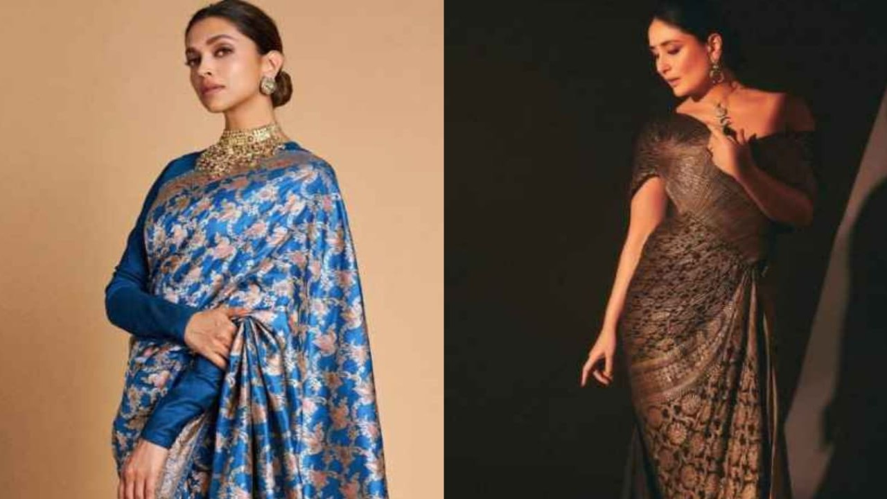 5 ways to style Banarasi sarees this wedding season, inspired by Janhvi Kapoor, Deepika Padukone, and more