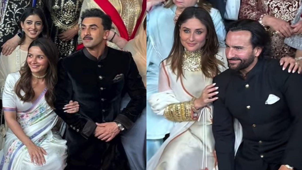 Ranbir makes Alia sit with him, Saif-Kareena pose romantically at Raj Kapoor’s centenary