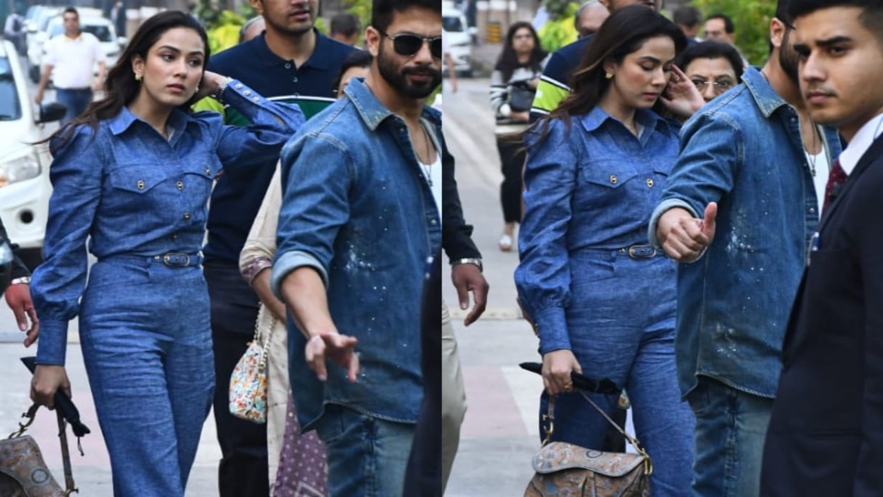 Mira Kapoor arrived at her kids’ annual function with Shahid Kapoor, dressed in a denim co-ord set and we can’t take our eyes off her