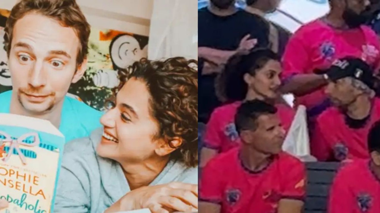 Taapsee Pannu enjoying match with husband Mathias Boe is pure couple goals; you wouldn't want to miss this VIDEO