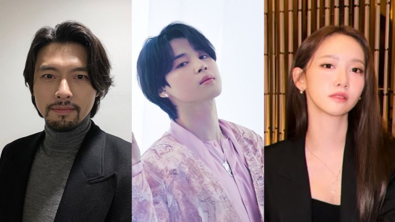 Hyun Bin, BTS' Jimin, Lim YoonA; Image Courtesy: Artists' social media, BIGHIT MUSIC