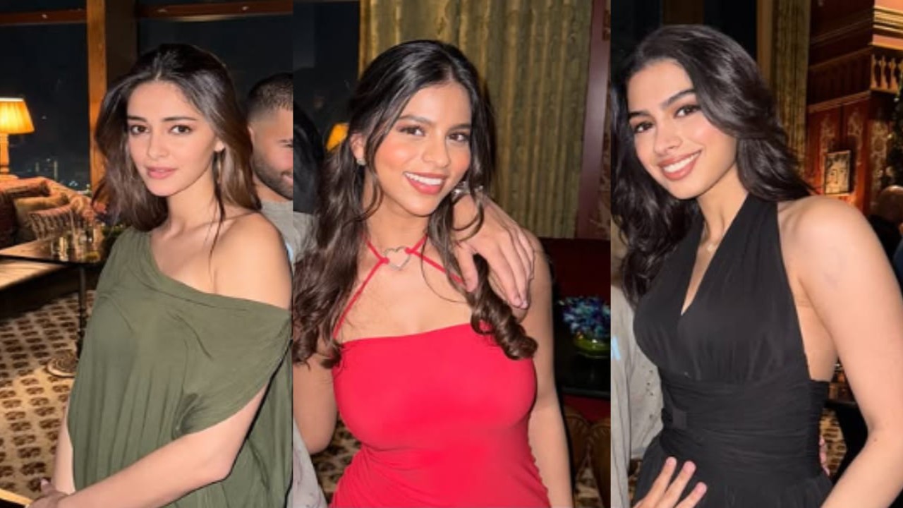 Ananya Panday, Suhana Khan and Khushi Kapoor set the party stage on fire with their bold color mood board