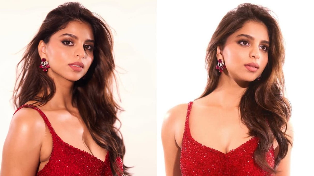 Suhana Khan-inspired last-minute Christmas outfit idea, perfect for a quick Red Hot moment