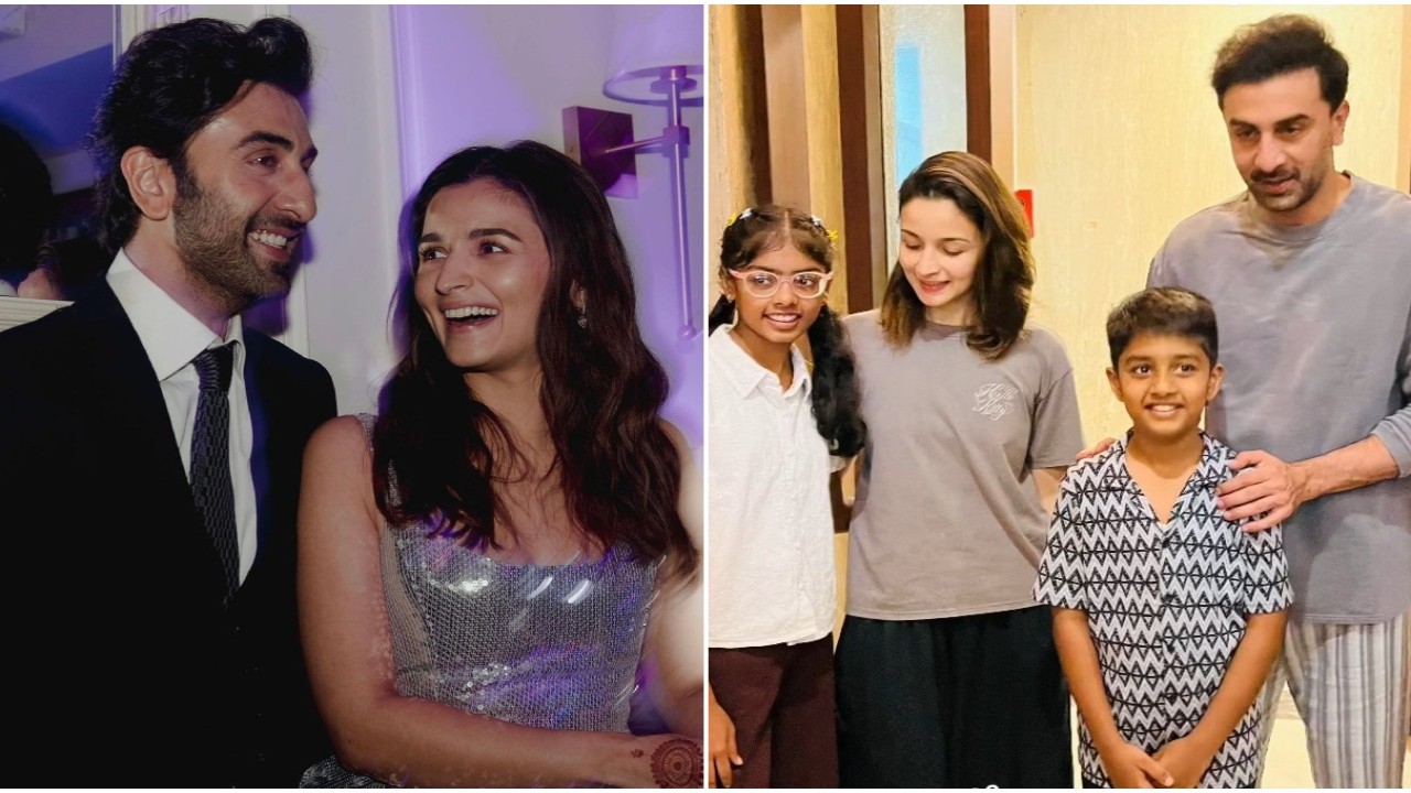 Alia Bhatt-Ranbir Kapoor’s glow is unmissable as they pose with fans in UNSEEN PICS; we are loving their twinning look