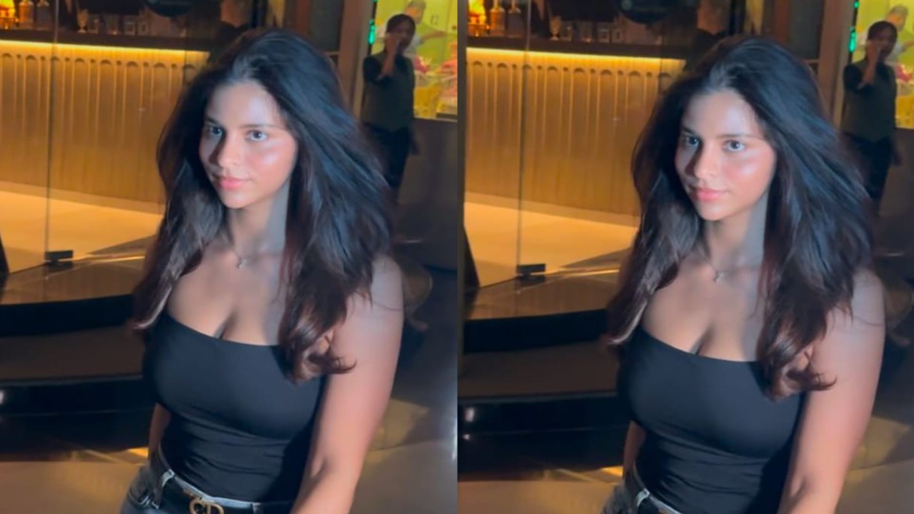 Suhana Khan tops casual wear game in basic black top and blue jeans, leaving us mesmerized