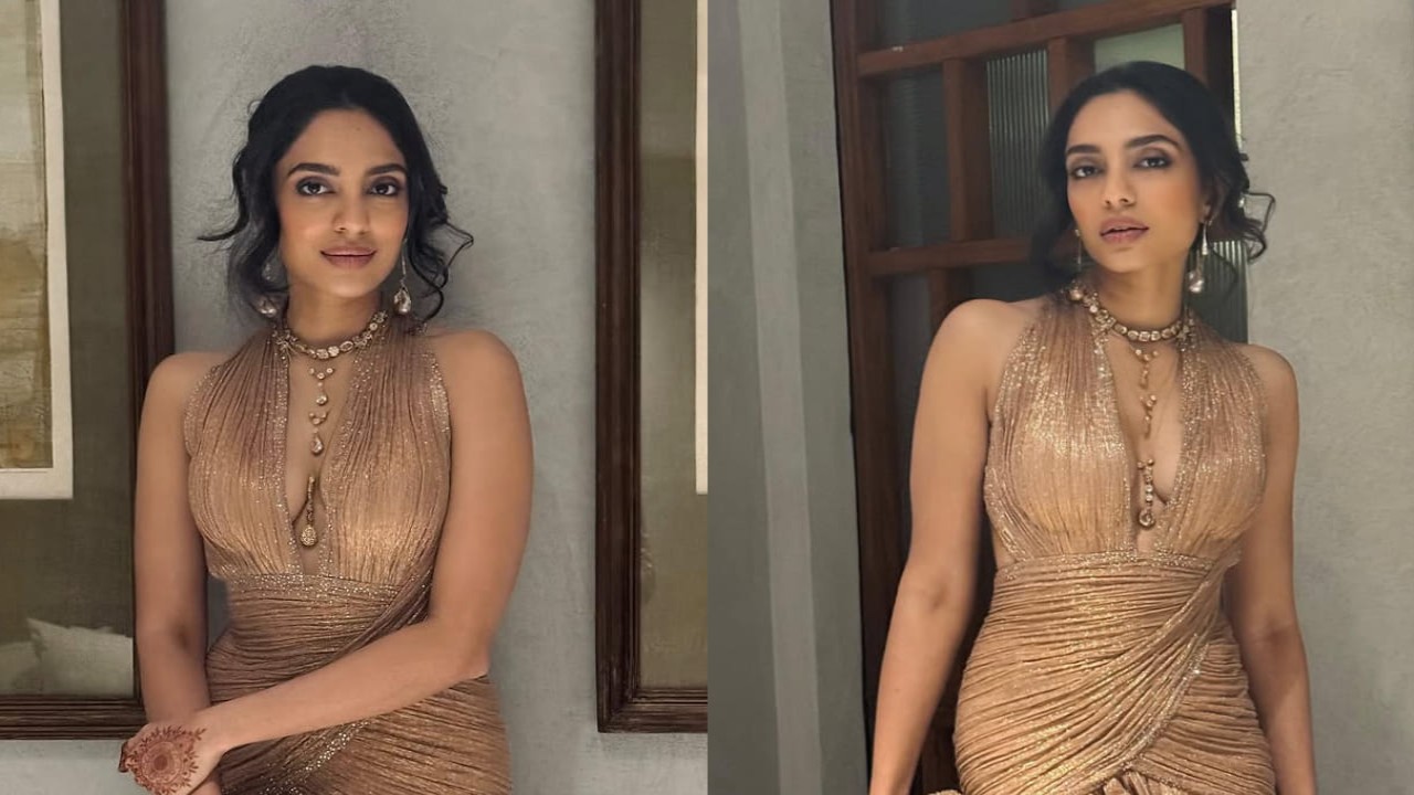 Sobhita Dhulipala oozes glam in Rs 1 lakh Tarun Tahiliani draped gown at her post-wedding cocktail event