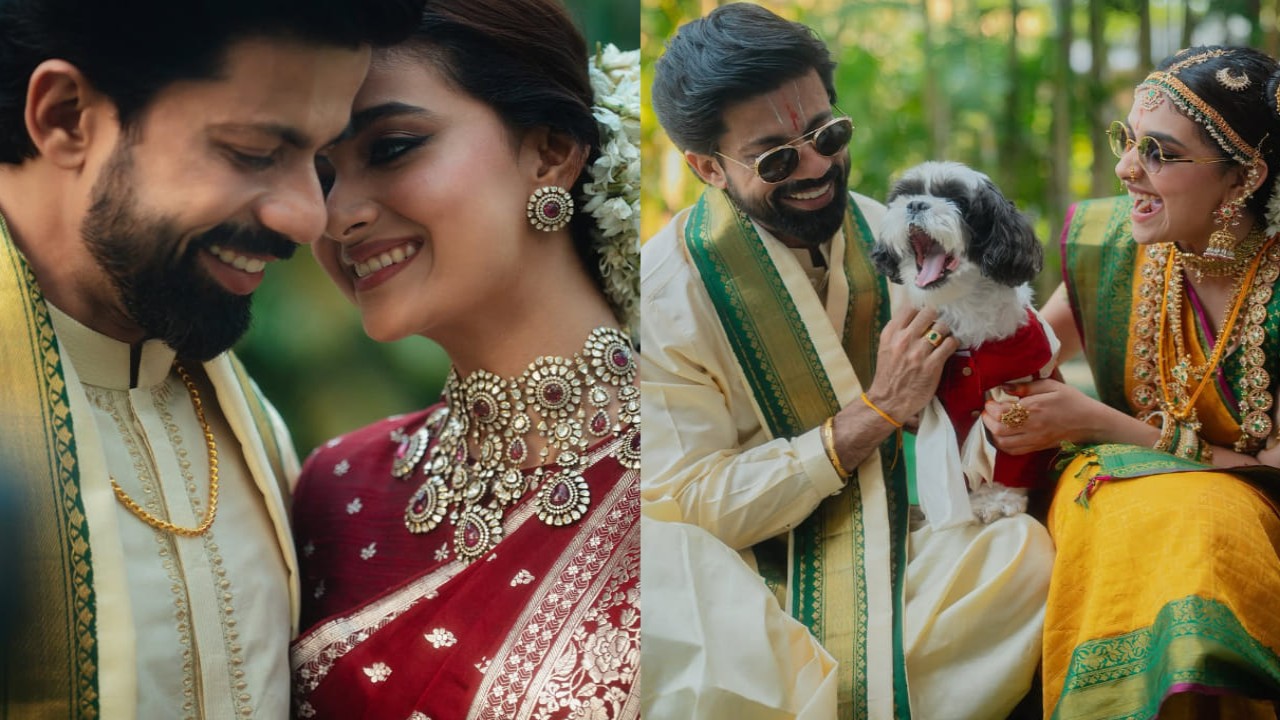 Keerthy ties the knot with Antony Thattil in a South Indian wedding with 2 bridal looks 