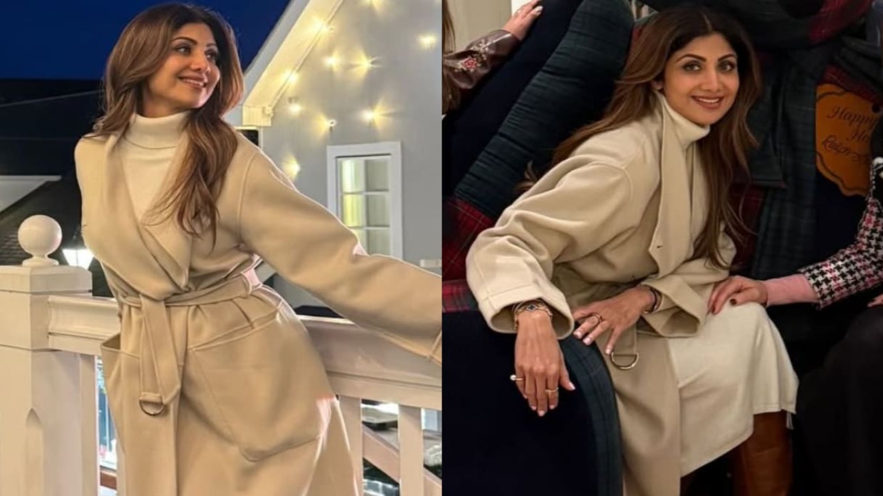 Shilpa Shetty’s latest winter outfit ft. trench coat and turtleneck dress is the ultimate style guide for the season. 