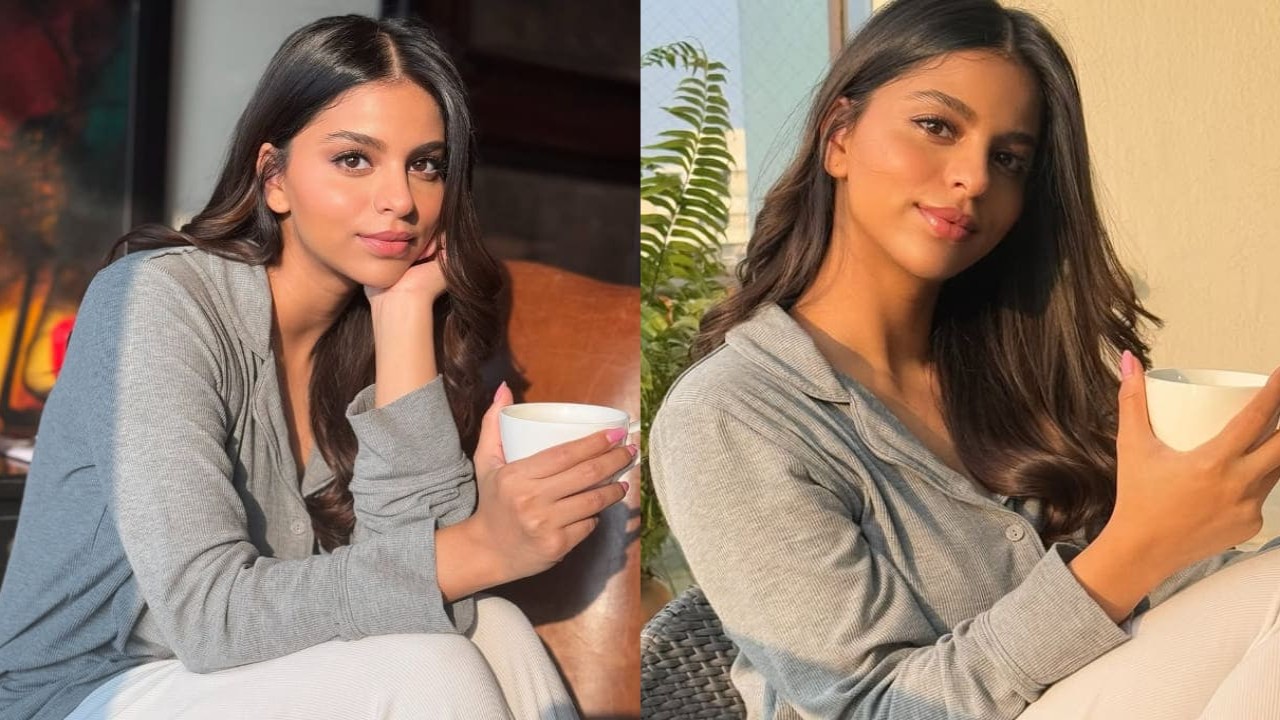  Suhana Khan serves a neutral look in a grey top and white trousers, and it’s worth bookmarking this cold season.