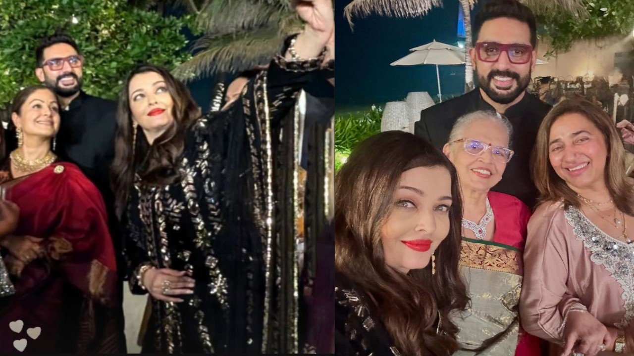 Abhishek Bachchan-Aishwarya Rai’s smiling selfie with latter's mom is enough to quash all divorce rumors; don’t miss other PICS