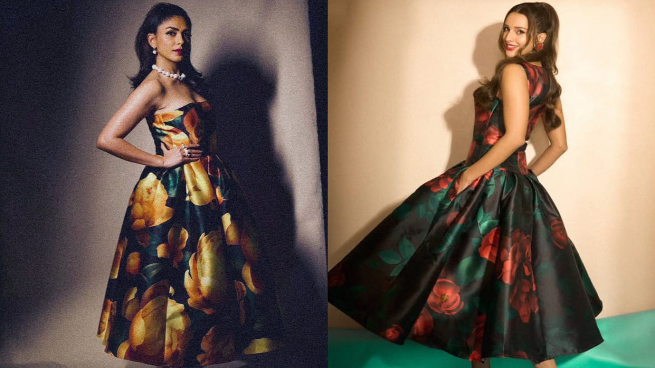 Mrunal Thakur and Triptii Dimri were spotted in similar floral dresses