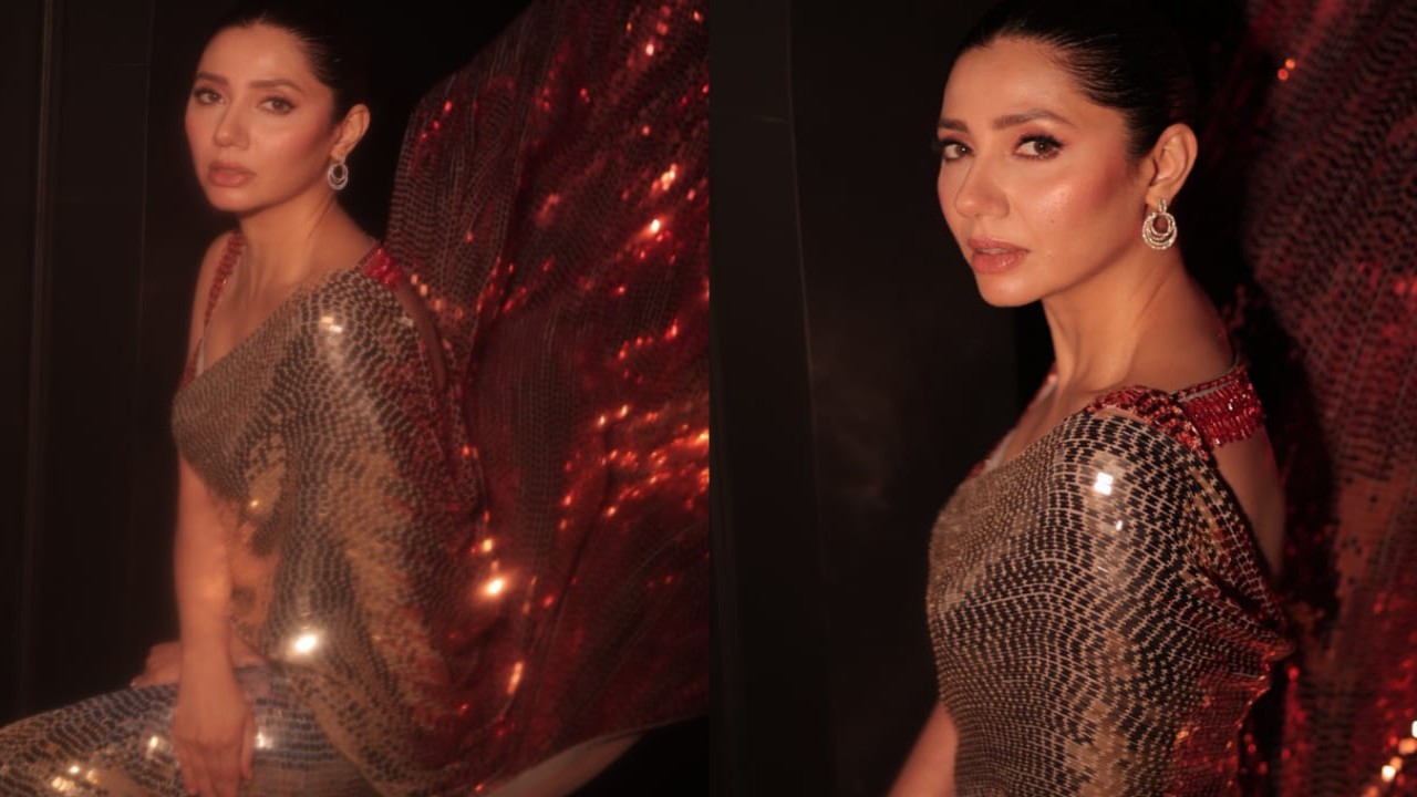 Mahira Khan served us a stunning look in a two-toned sequin saree proving that she's a bonafide slayer. 