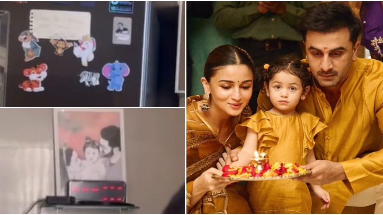 Ranbir Kapoor and Raha’s sweet pic adorns Alia Bhatt’s house kitchen; don’t miss cute animal fridge magnets in VIRAL VIDEO