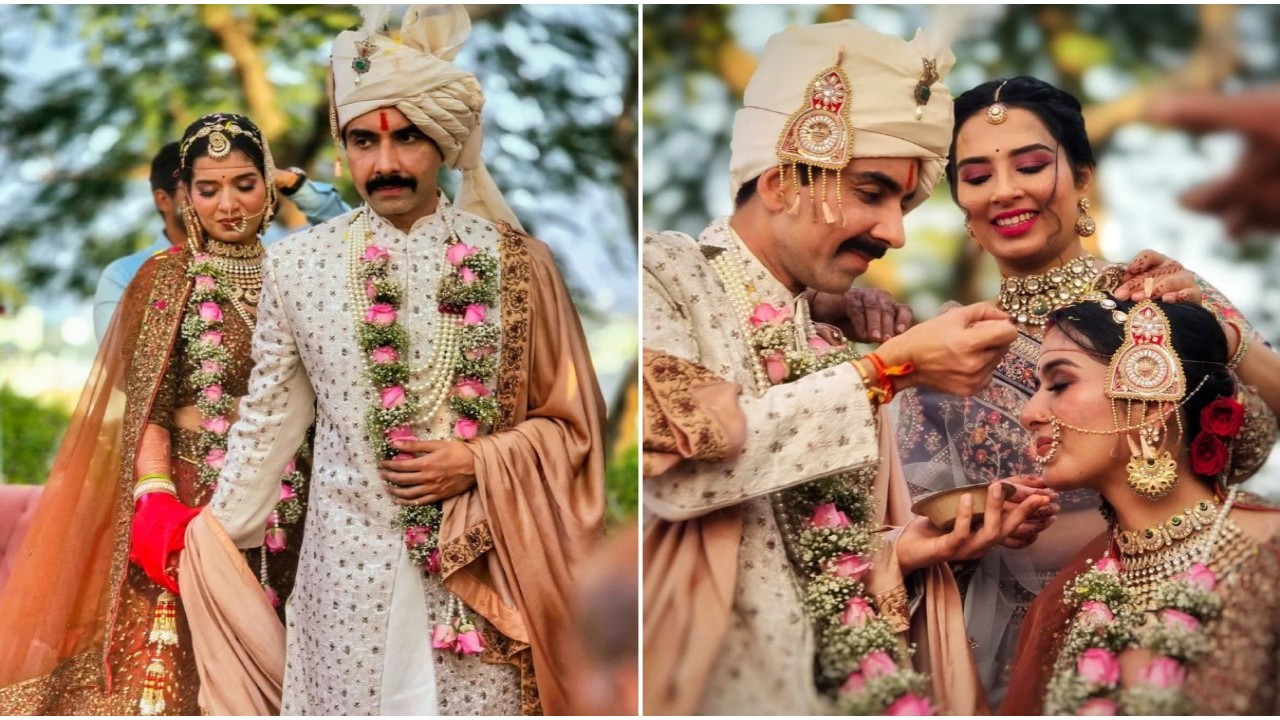 TVF's Aspirants fame Naveen Kasturia ties the knot with girlfriend Shubhanjali Sharma; see dreamy PICS from their pheras