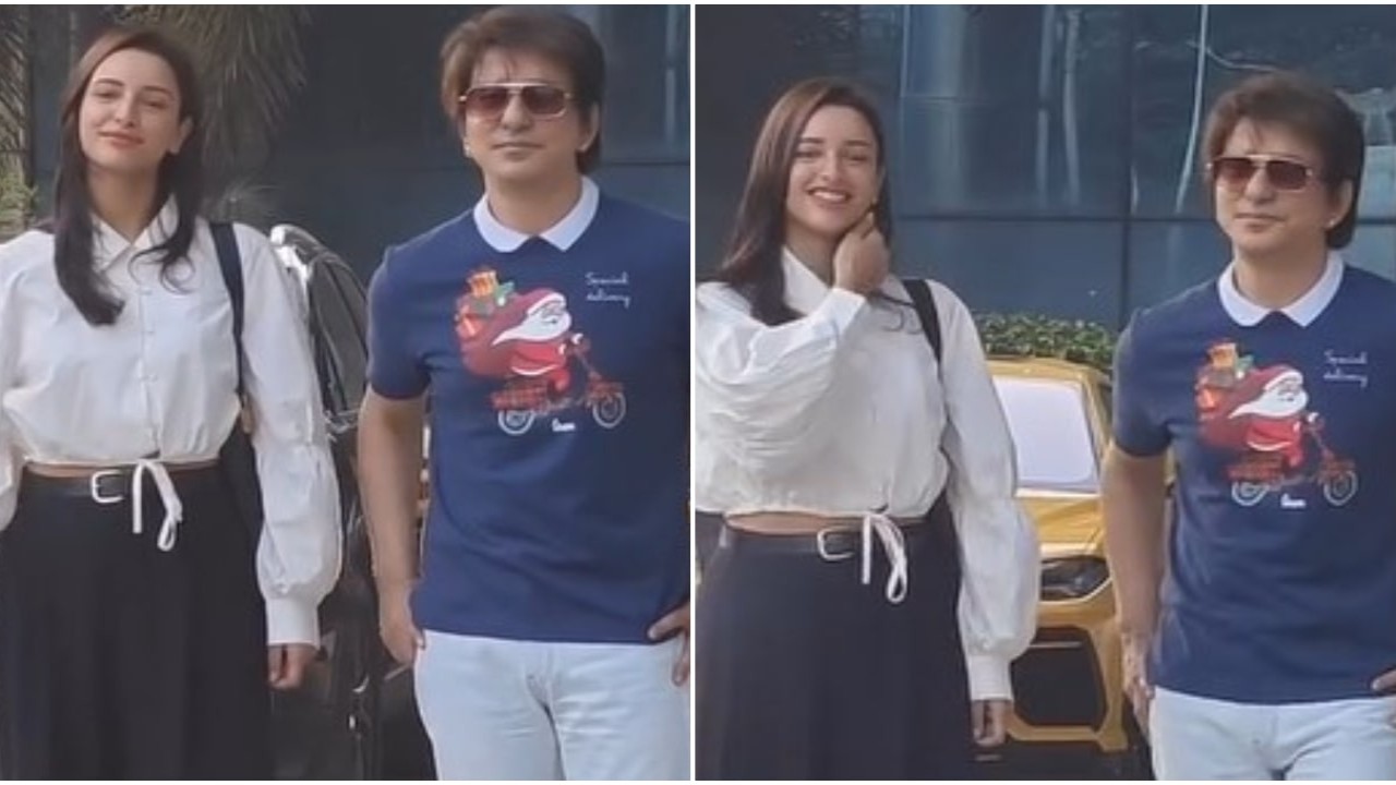 Triptii Dimri makes shy producer Sajid Nadiadwala pose with her as their film Arjun Ustara gears up to go on floors; WATCH