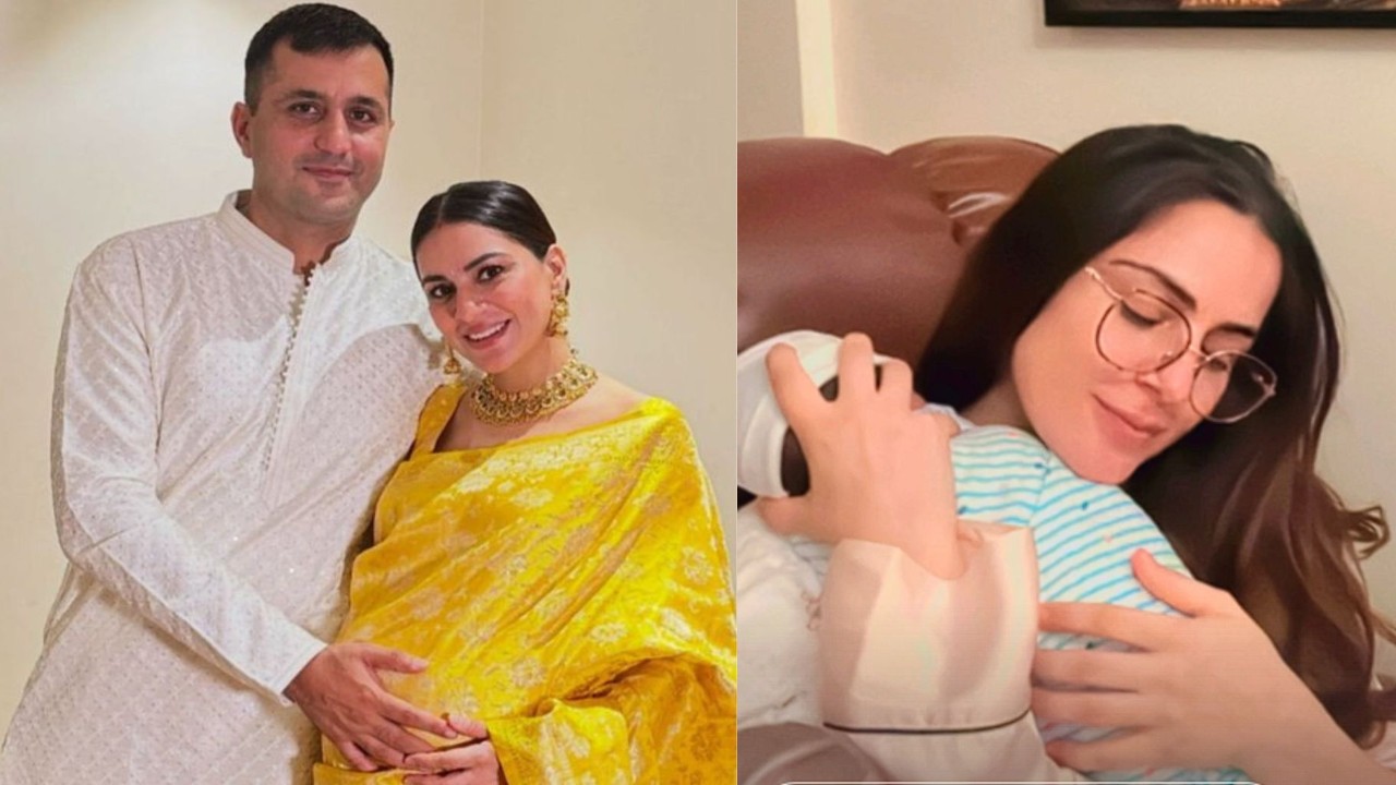 New mom Shraddha Arya beams with joy as she shares FIRST PIC of herself with newborn baby