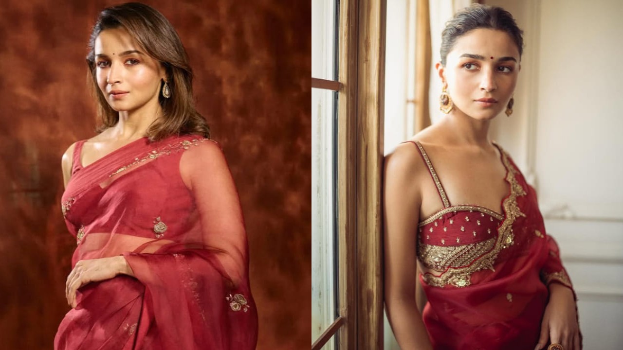 Alia Bhatt’s red saree style showdown: Which look steals the spotlight?