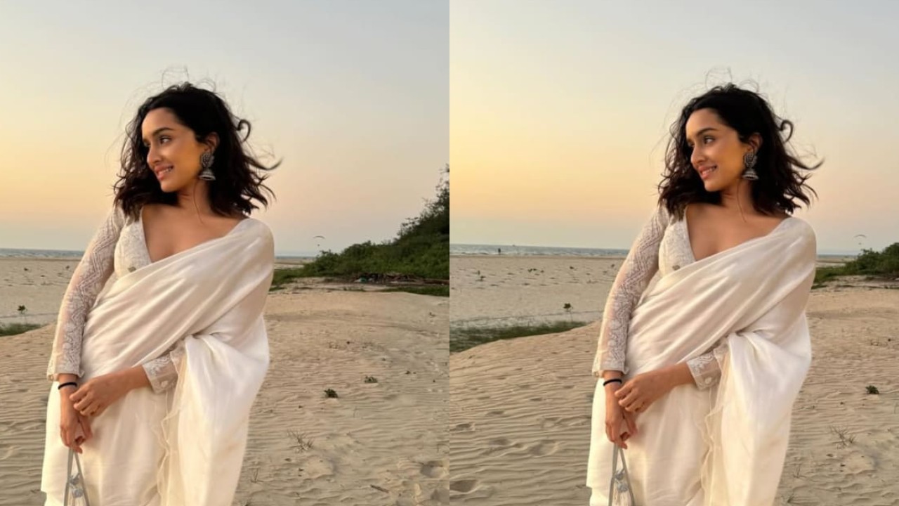 Shraddha Kapoor’s white saree is the ultimate fashion inspiration for effortlessly elegant and glamorous beach wedding look