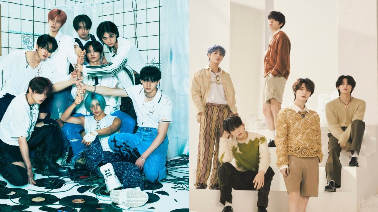 Stray Kids, TXT: images from JYP Entertainment, BIGHIT MUSIC