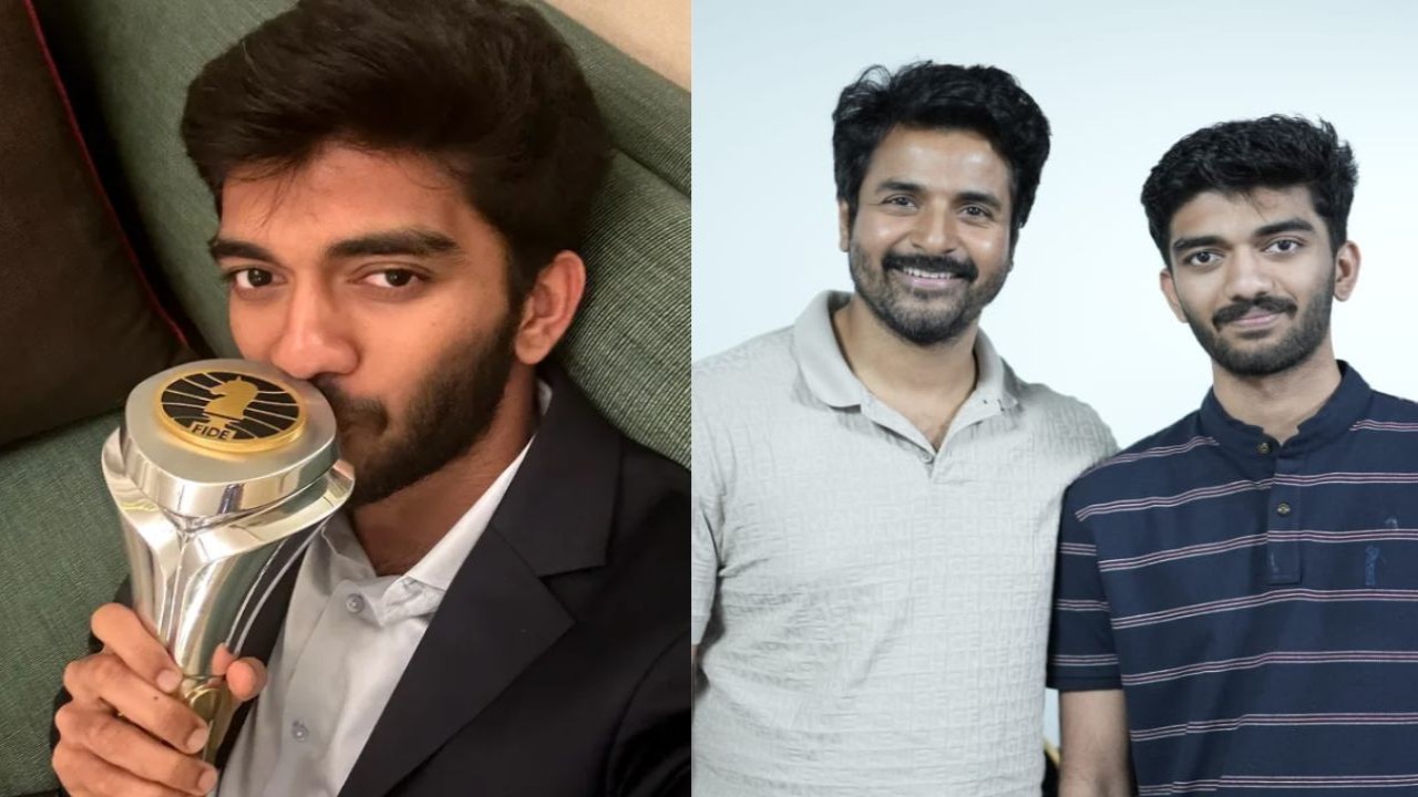 Sivakarthikeyan presents special gift to youngest chess world champion Gukesh Dommaraju