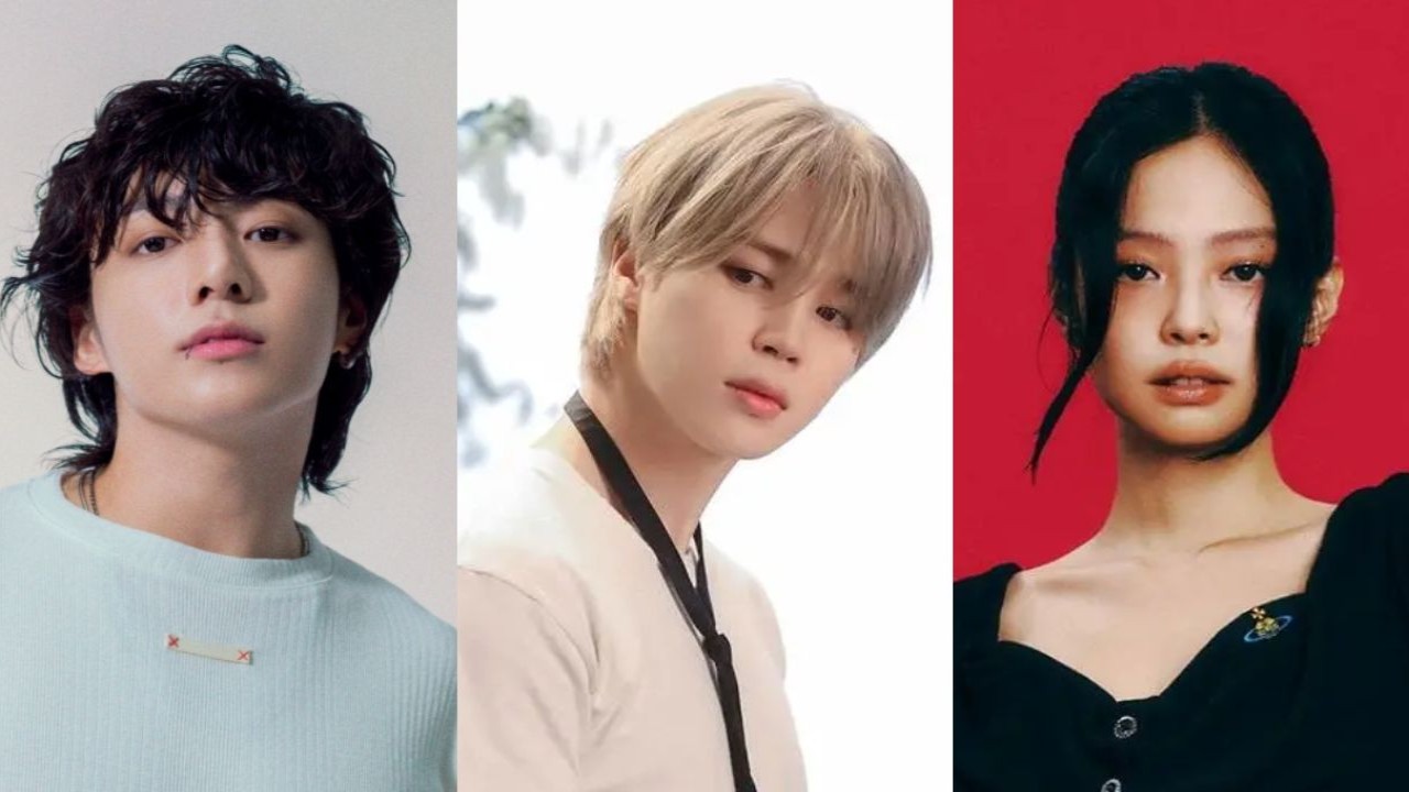 Jungkook, Jimin, Jennie: images from BIGHIT MUSIC, Columbia Records