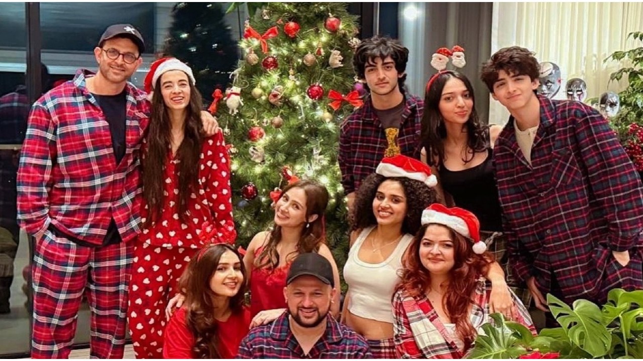 INSIDE Hrithik Roshan’s Christmas 2024 celebration with GF Saba Azad, sons Hrehaan and Hridaan, Pashmina Roshan, and more