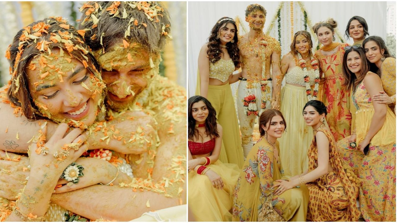 Aaliyah Kashyap- Shane Gregoire’s Haldi exudes love and joy; Dad Anurag Kashyap is all hearts, BFF Khushi Kapoor and Imtiaz Ali’s daughter Ida can’t be happier