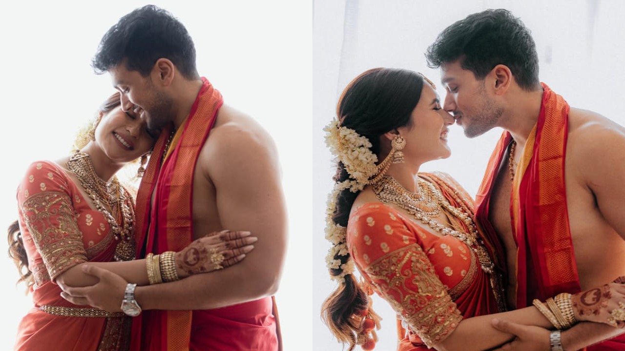 Kalidas Jayaram shares first photos with wife Tarini Kalingarayar and it screams fairytale romance