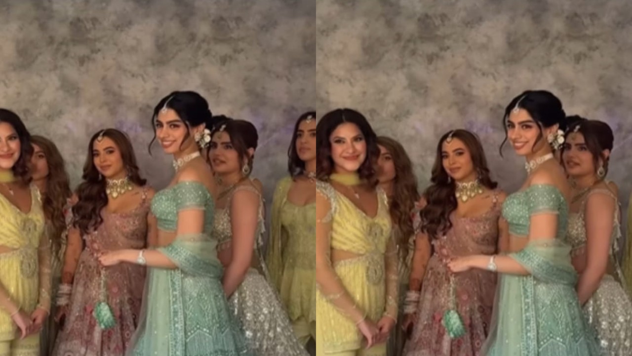  Khushi’s custom green lehenga is the bridesmaid inspiration we all needed this season