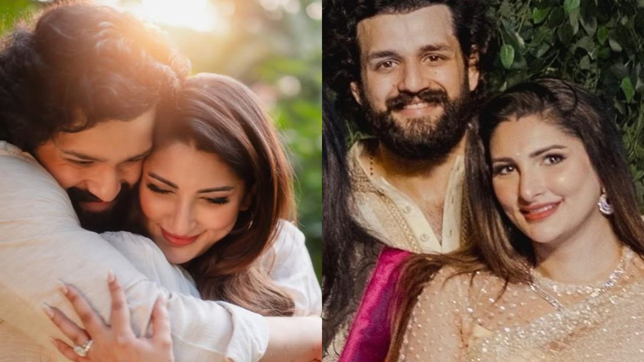 Akhil Akkineni’s fiancee Zainab Ravdjee makes appearance at Chay-Sobhita’s wedding; joins Akkineni clan for family picture