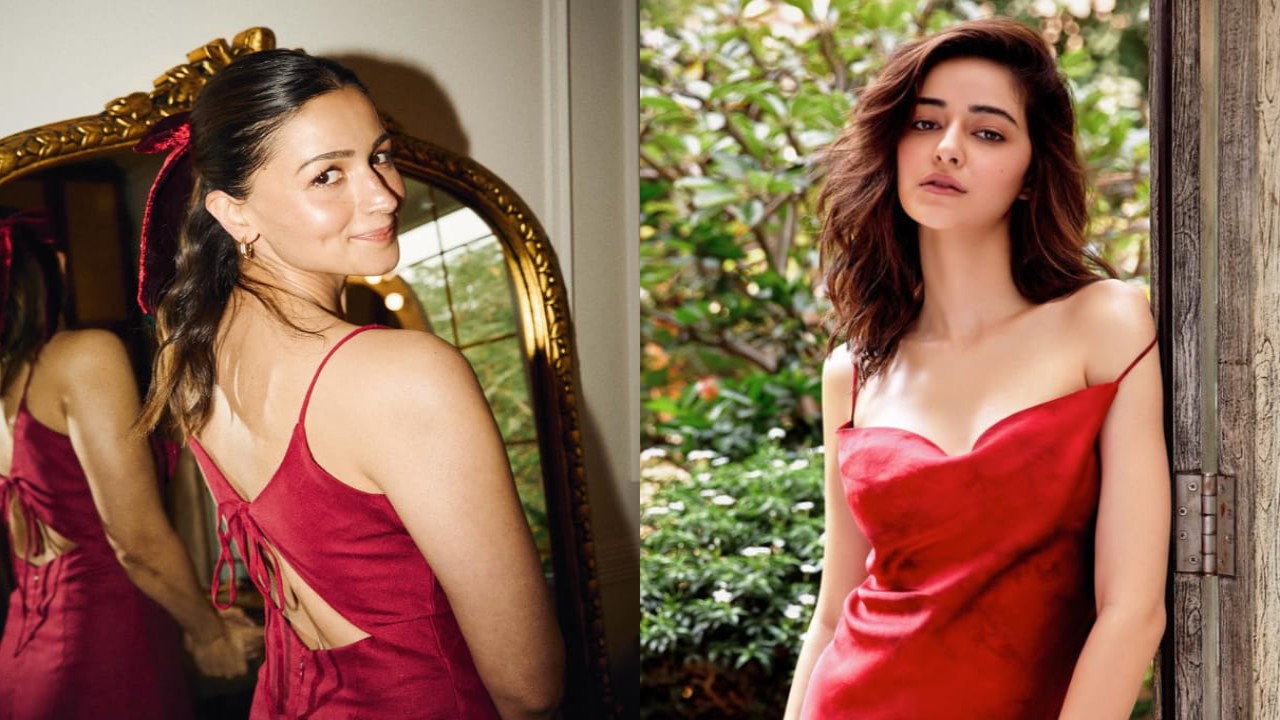 Alia Bhatt vs Ananya Panday Fashion Face-Off: Who nailed the red slip dress look?