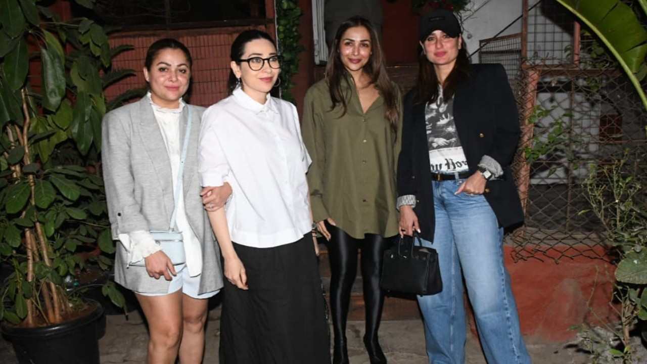 Kareena with her Veeres Karisma, Malaika and Amrita enjoys dinner in high fashion outfit